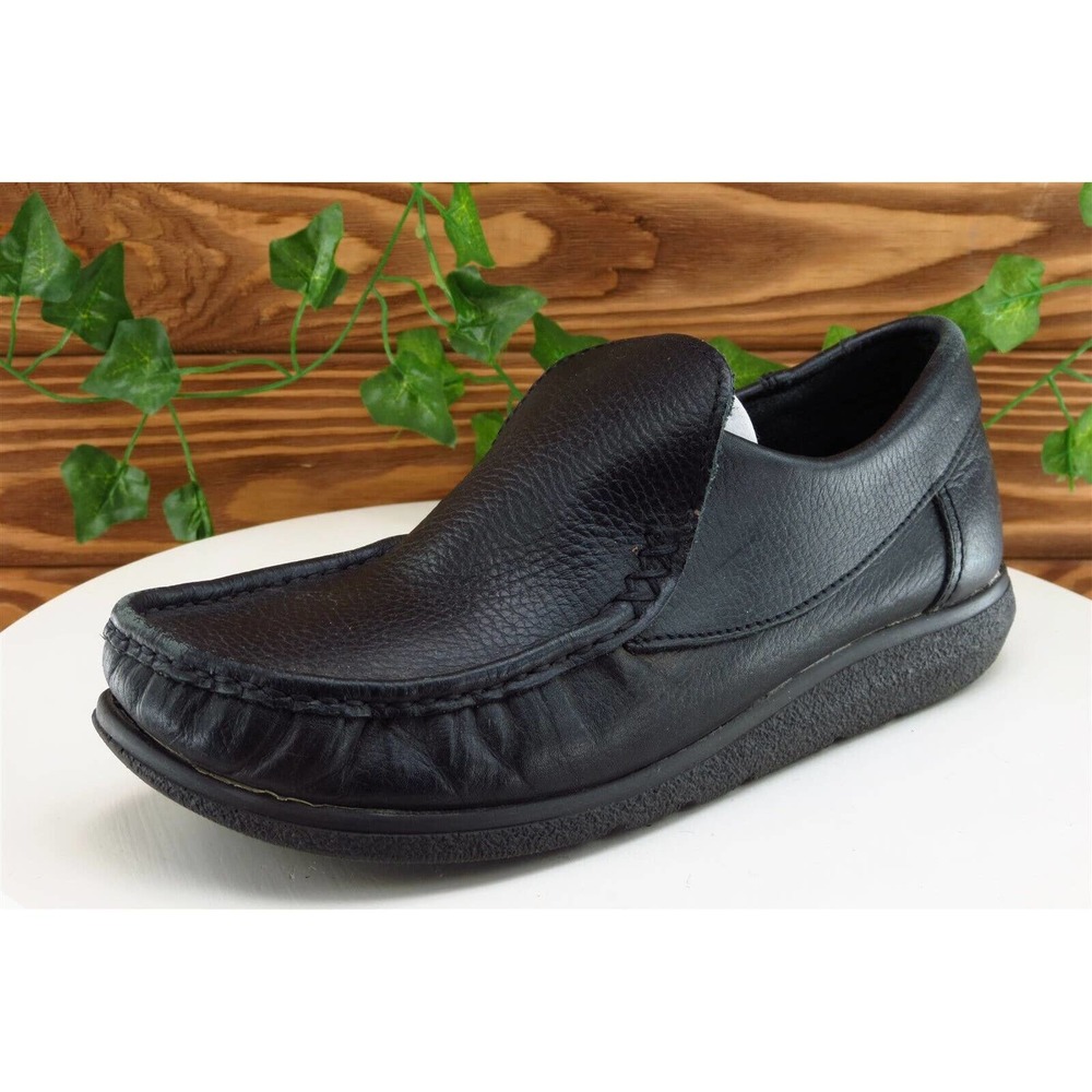 Hitchcock‎ Shoes Sz 42 M Black Loafer Leather Men